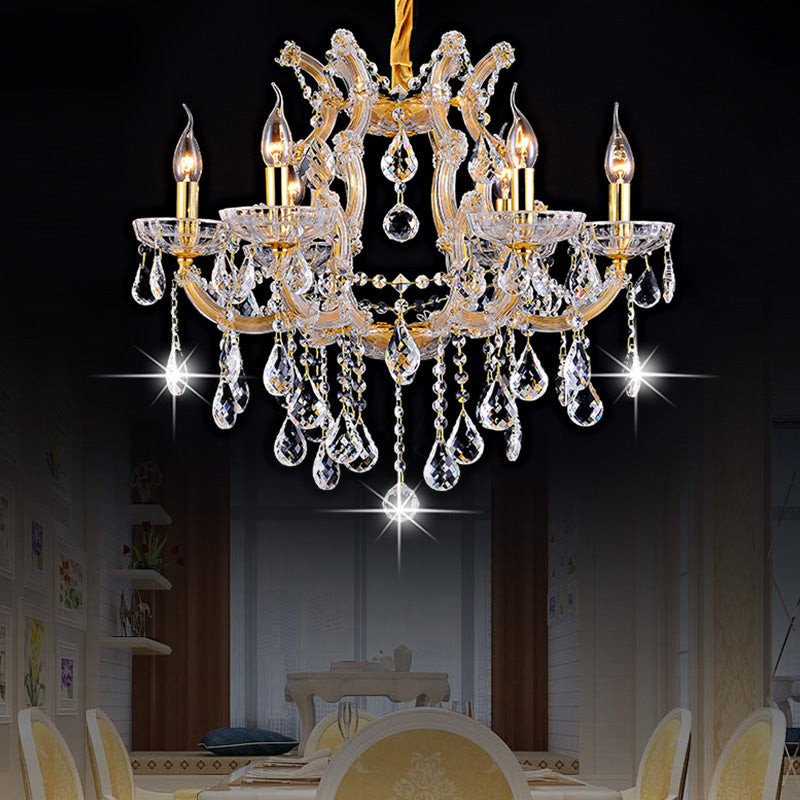 YUHUAQI BRAND Maria Theresa Chandeliers Crystal Pendant Ceiling Lamp HQ-8013